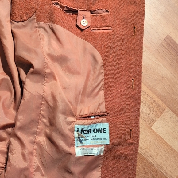 Vintage Rust Brown Western Style Wool/Poly Jacket - Picture 10 of 14